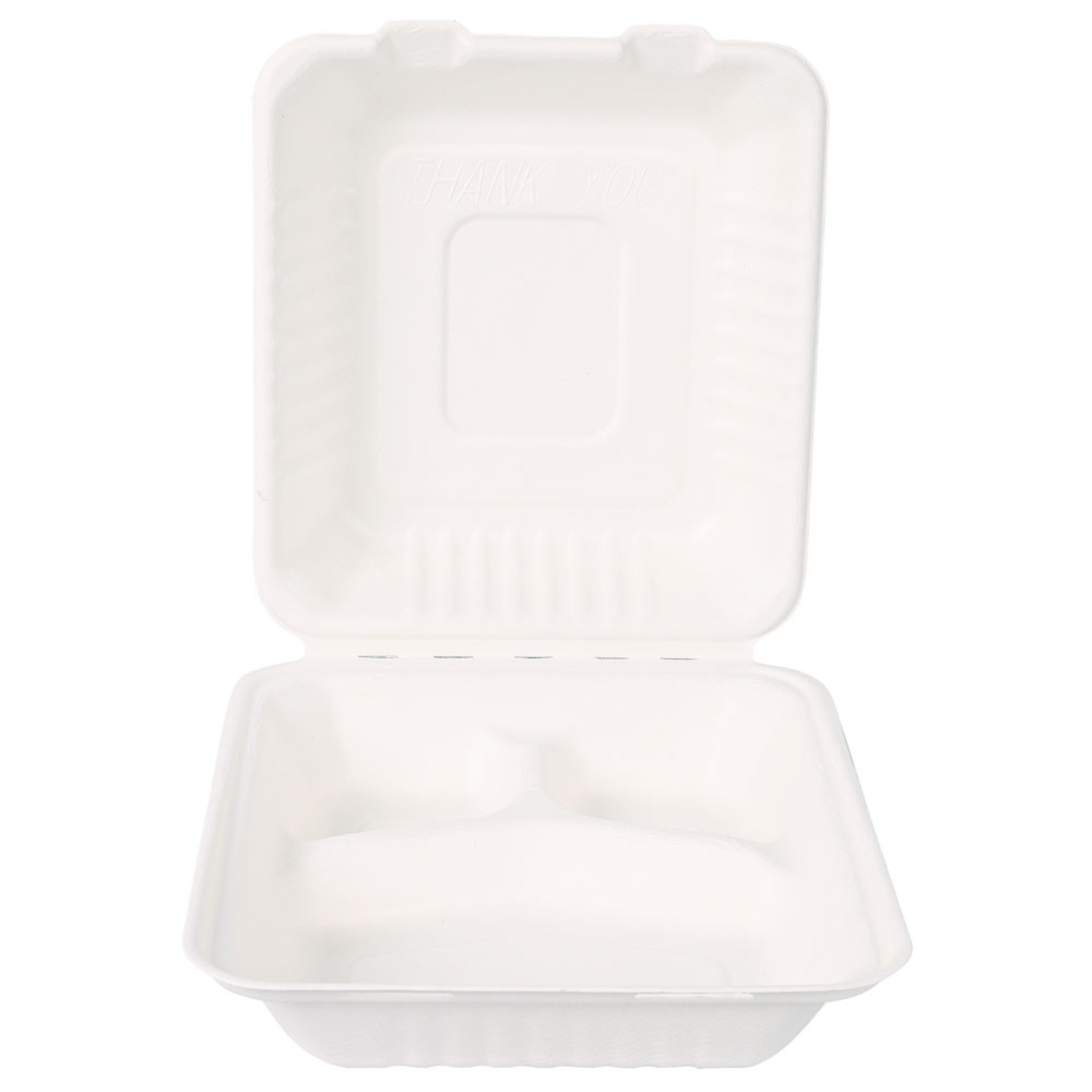 Di Rocco Trading - Biodegradeable Lunch Boxes 3 compartment